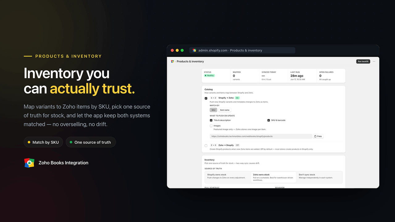 Products Inventory Sync 
