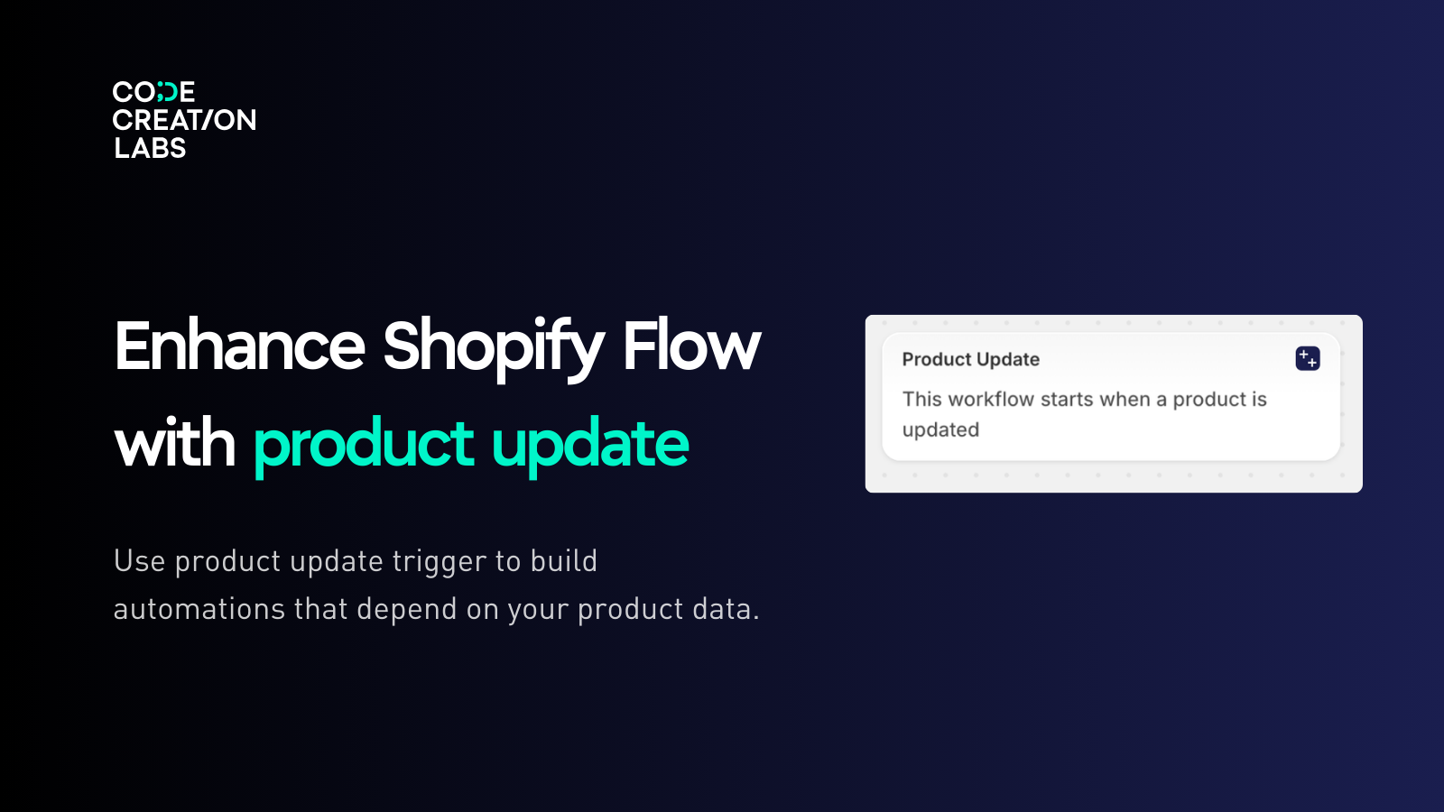 Image with product update trigger