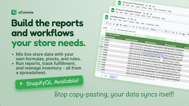 Build the reports and workflows your store needs.