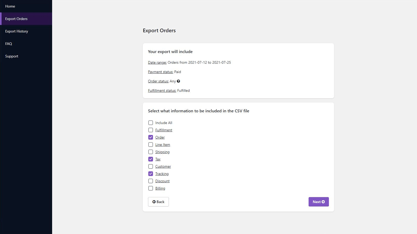 select info