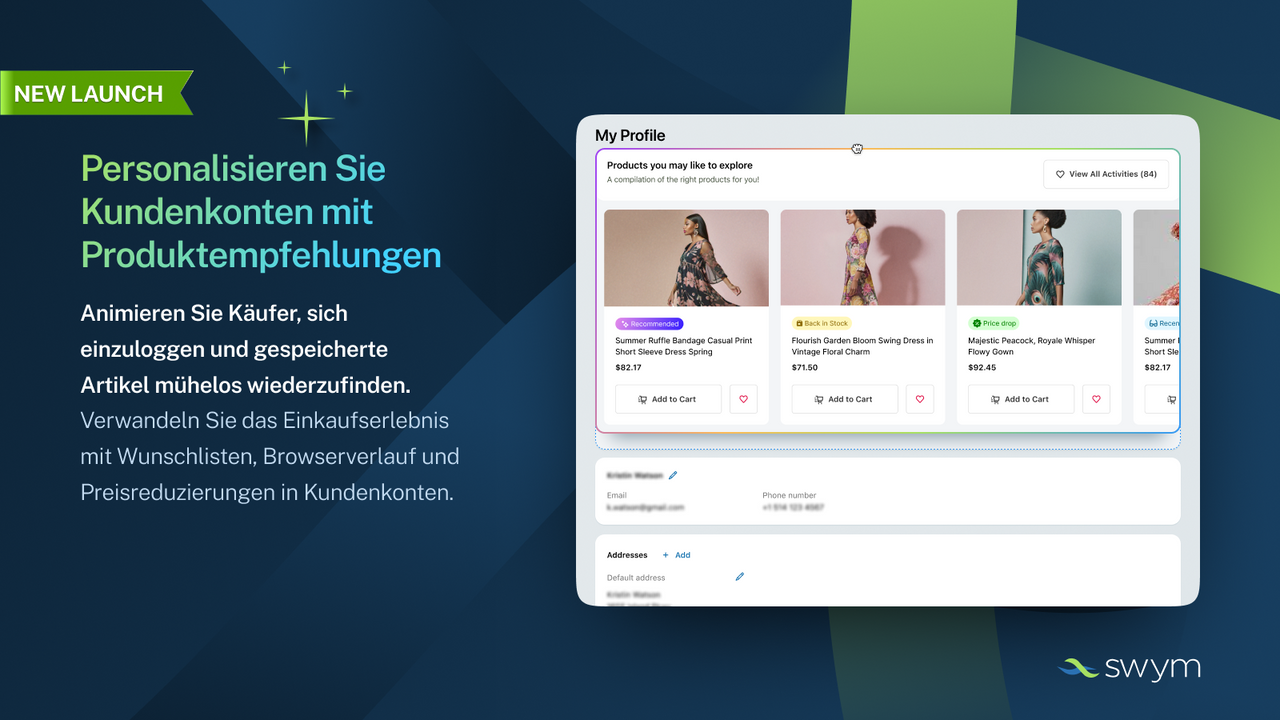 Kundenkonten personalisieren