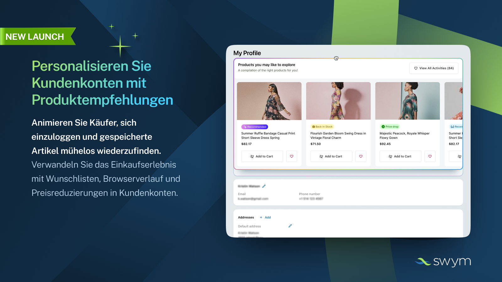 Kundenkonten personalisieren