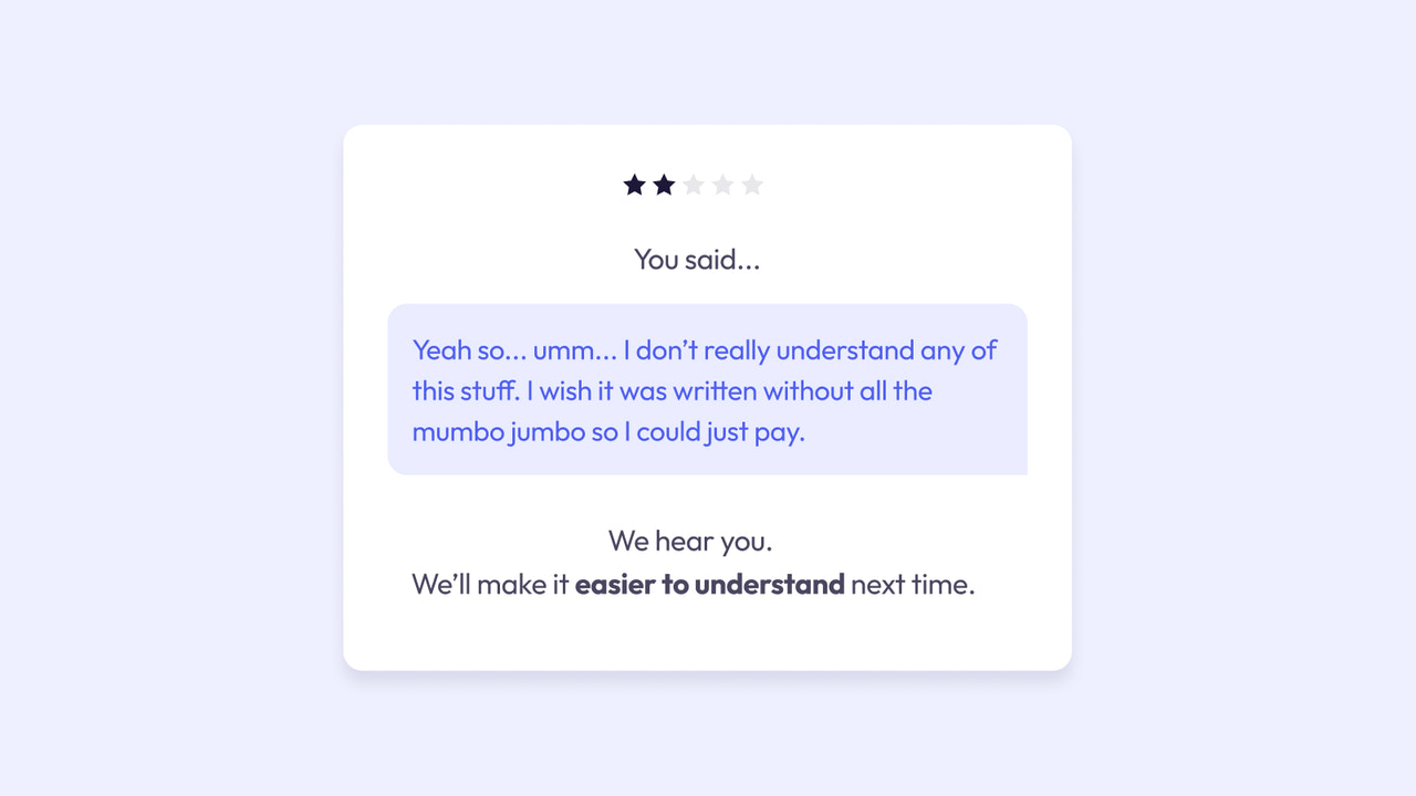 An example of an Asklet widget in action