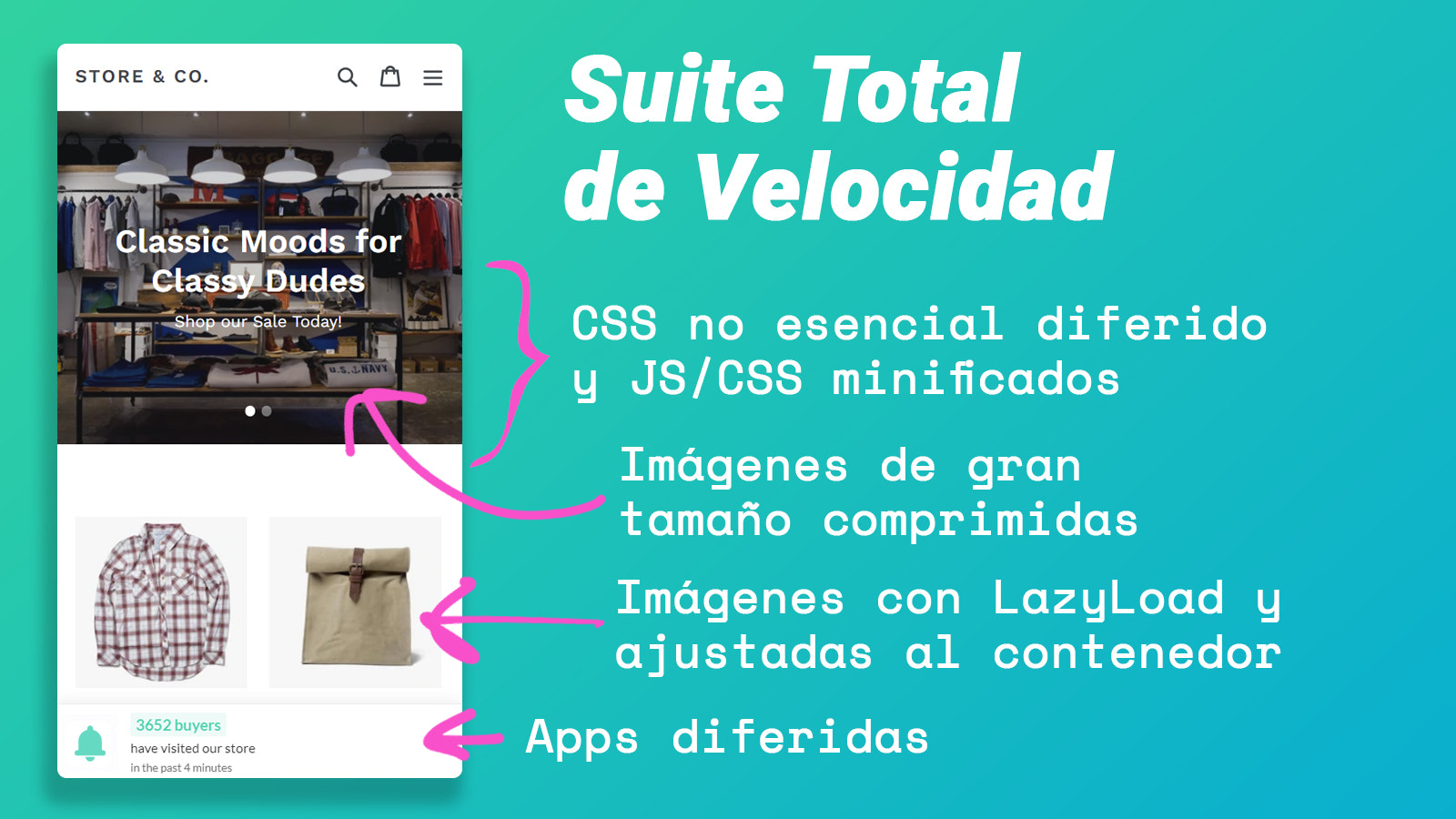 Suite completa velocidad con CSS diferido y imágenes LazyLoad