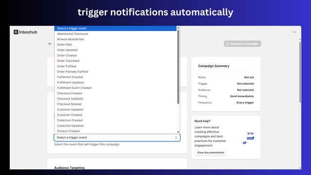 trigger notification