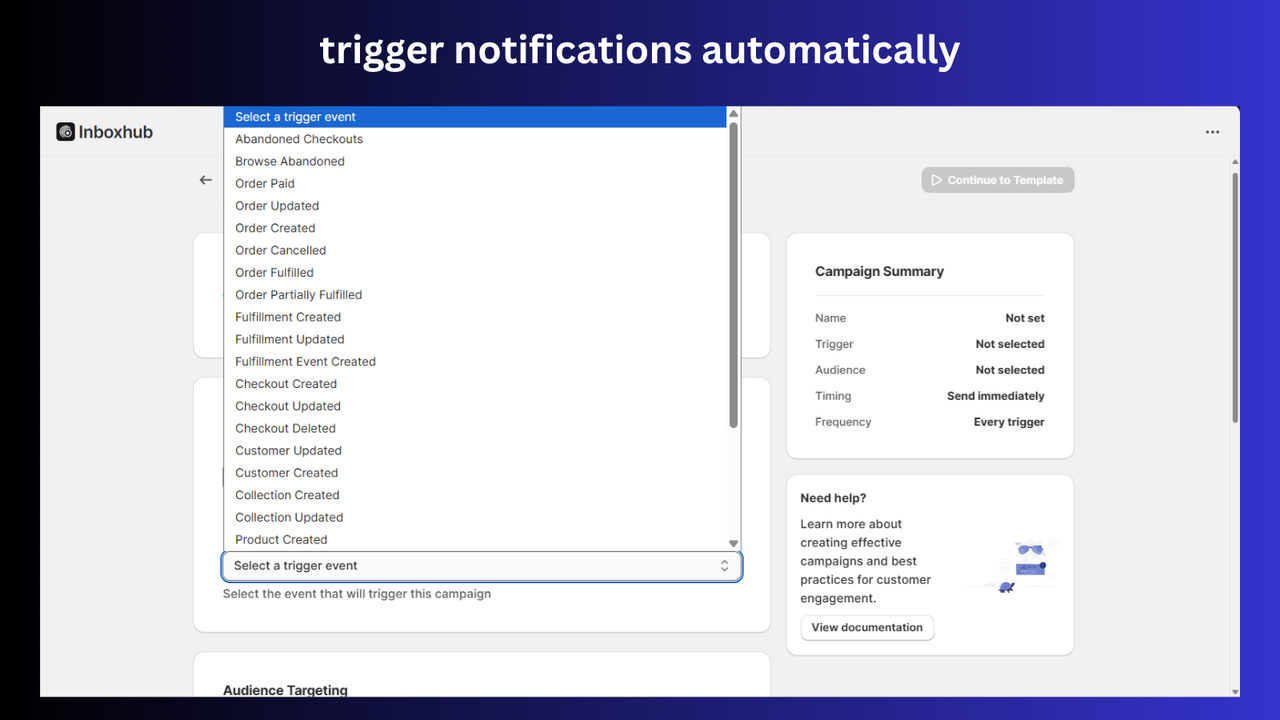 trigger notification