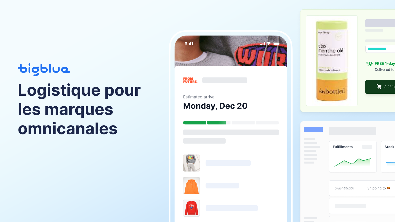 Bigblue, Logistique pour les marques omnicanales