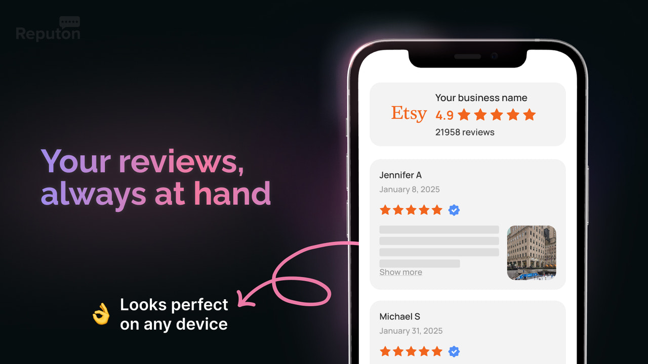 Etsy モバイル対応ウィジェット