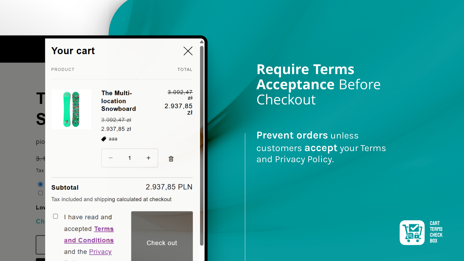Require terms acceptance before checkout