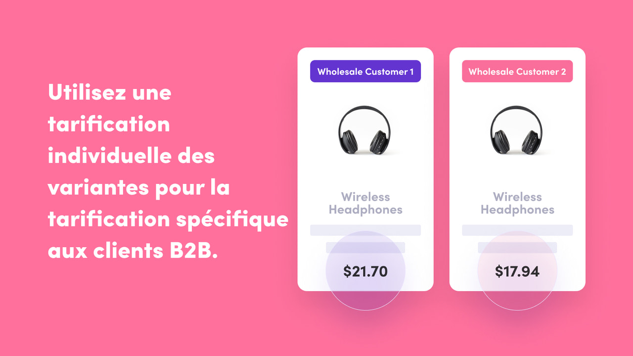Use Individual Variant Pricing for B2B customer specific pricing
