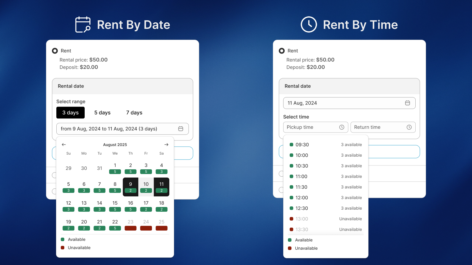 Offer flexible rent by date or time booking & unlock opportunity