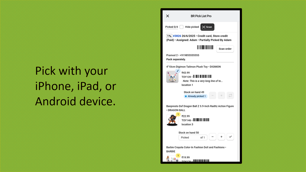 Use your phone or iPad