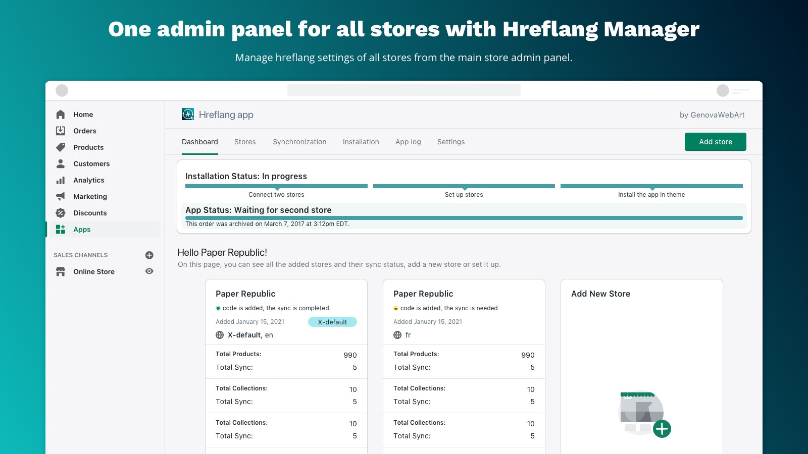 Shopify Hreflang app search engine optimization