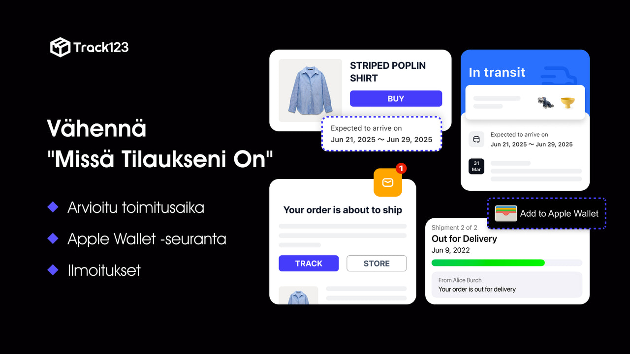 Vähennä "Missä on tilaukseni?"
