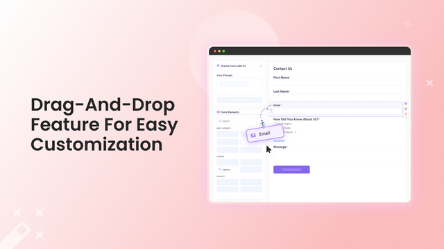 Drag and Drop for quick form building