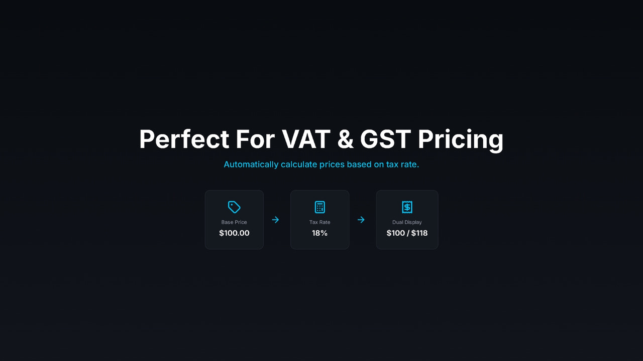 Tax based price