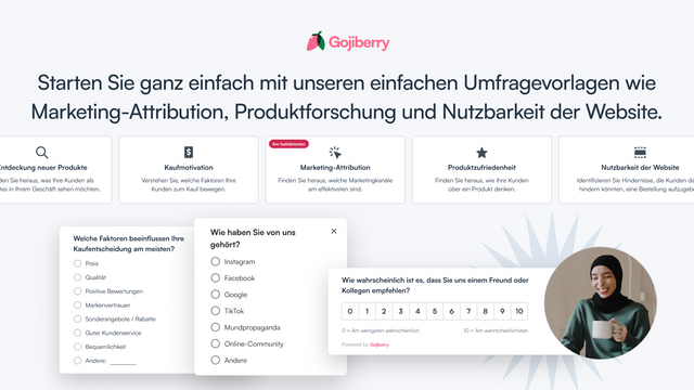 Starten Sie einfach mit unseren unkomplizierten Umfragevorlagen 