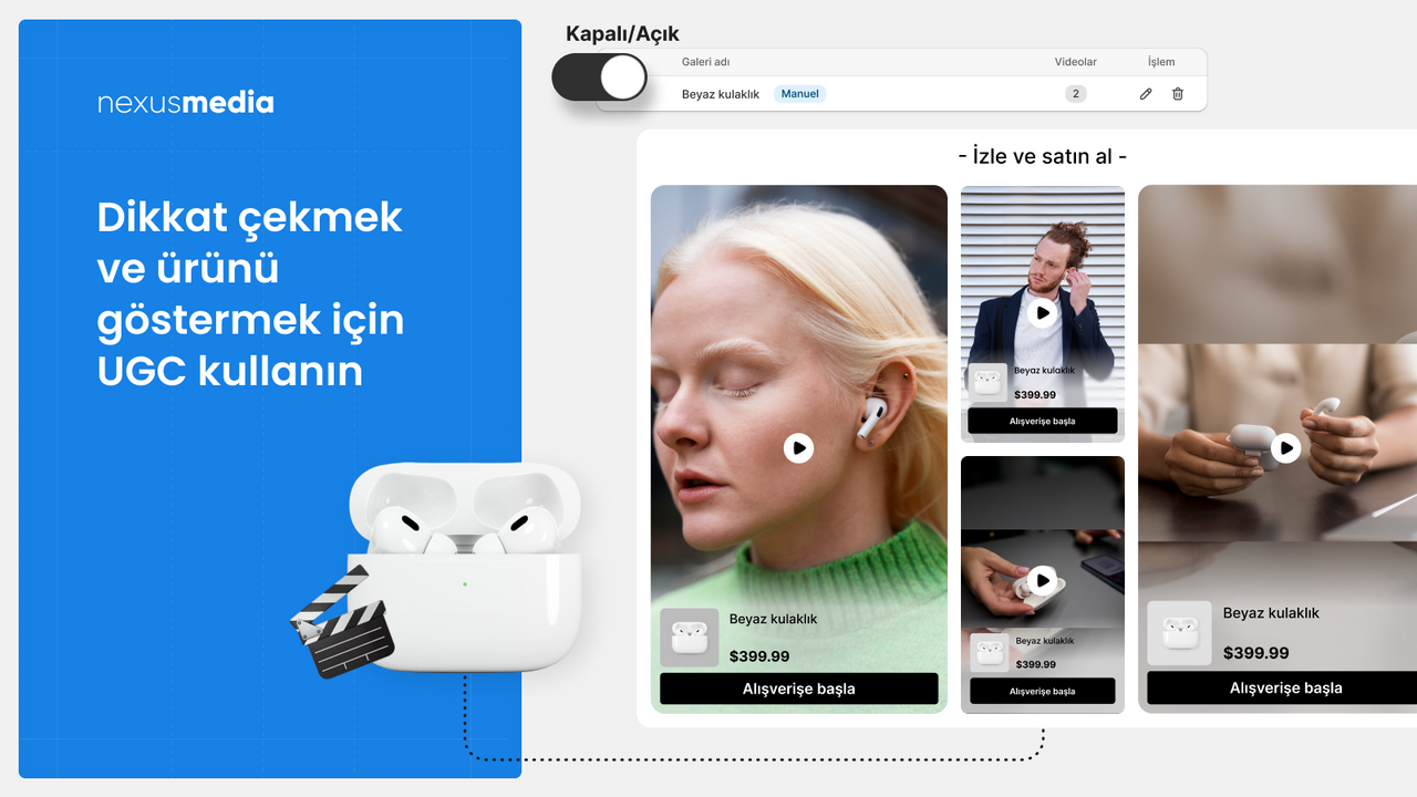 Dikkat çekmek ve ürünü göstermek için UGC kullanın