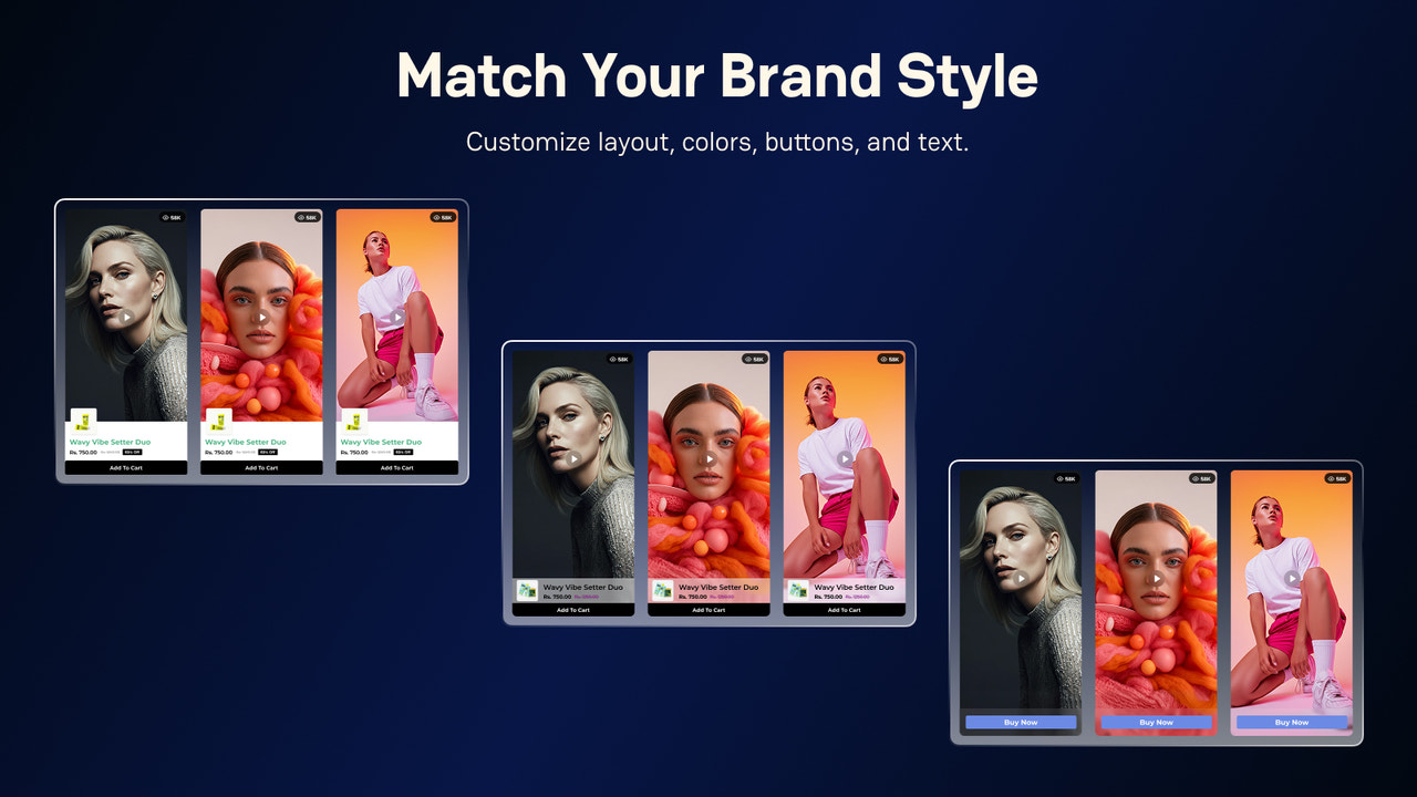 Customize video widgets to match your store design