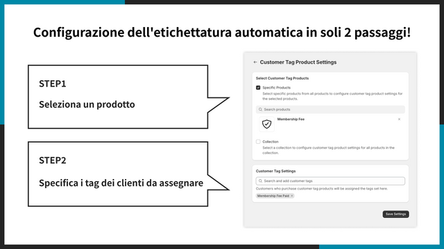 Configurazione dell'etichettatura automatica in soli 2 passaggi!