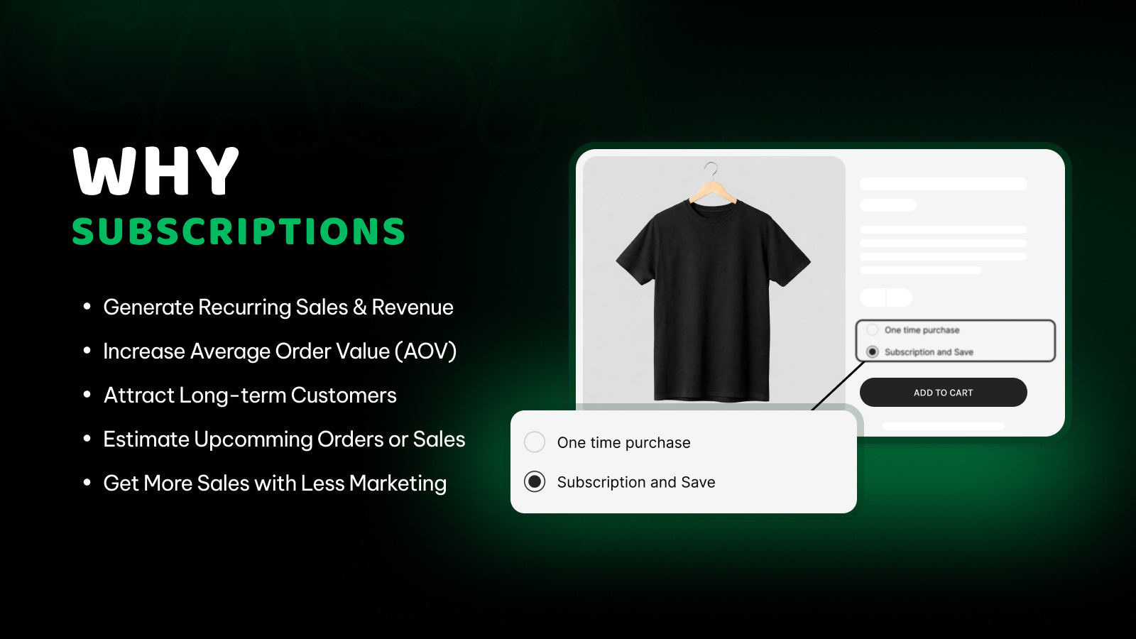 subscription subscribe regular order
