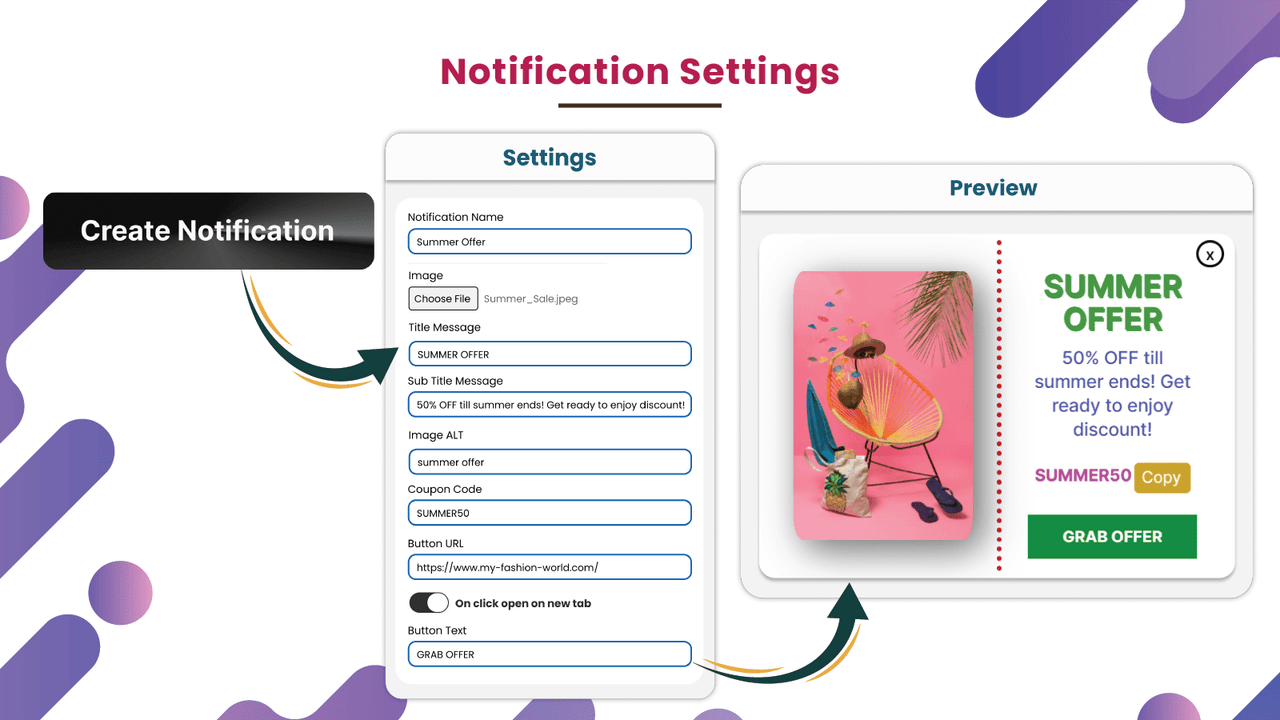 3 - Notification settings