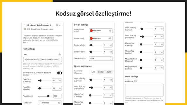 Kodsuz görsel özelleştirme!