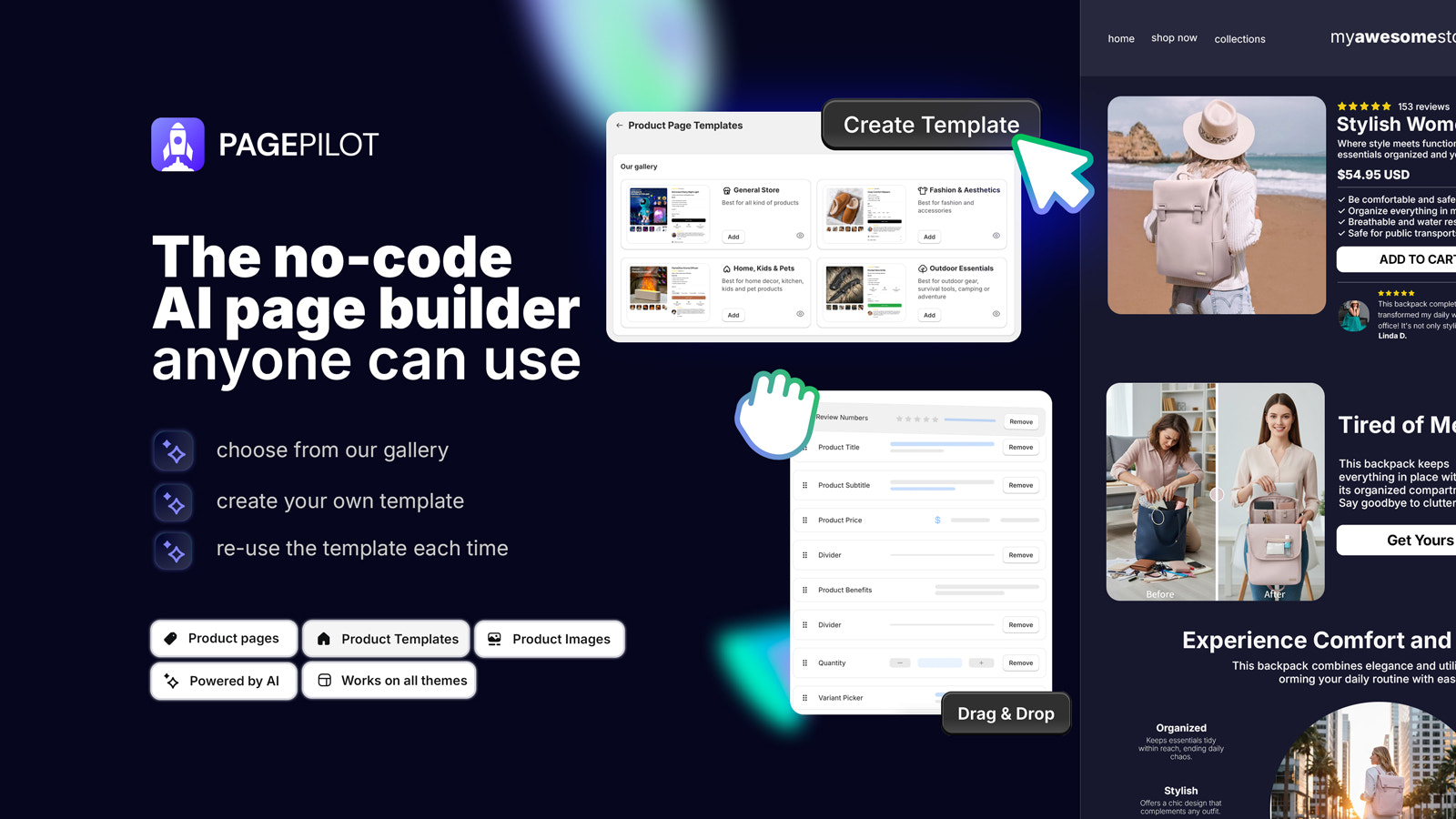 The no-code AI Page Builder anyone can use