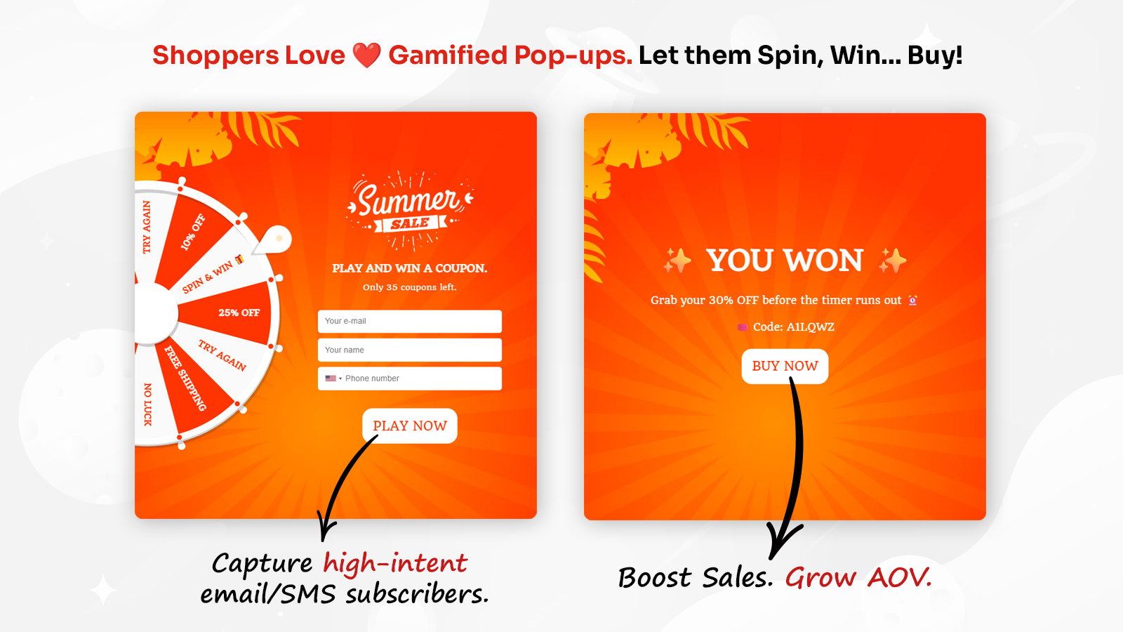 Boost AOV with Spin to Win Discount Popups