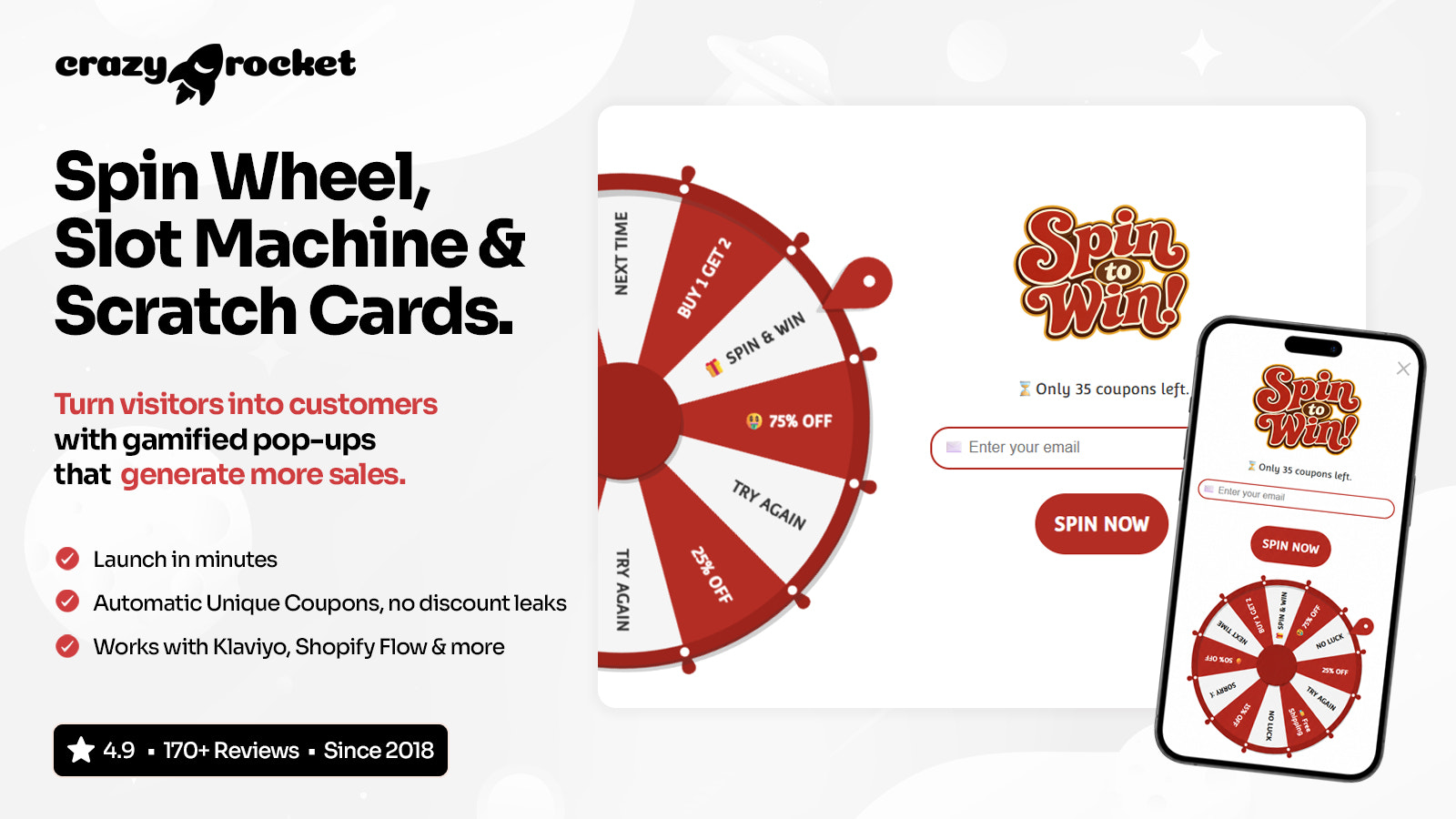 Boost Sales with Gamified Pop-ups. Spin Wheel Popup.