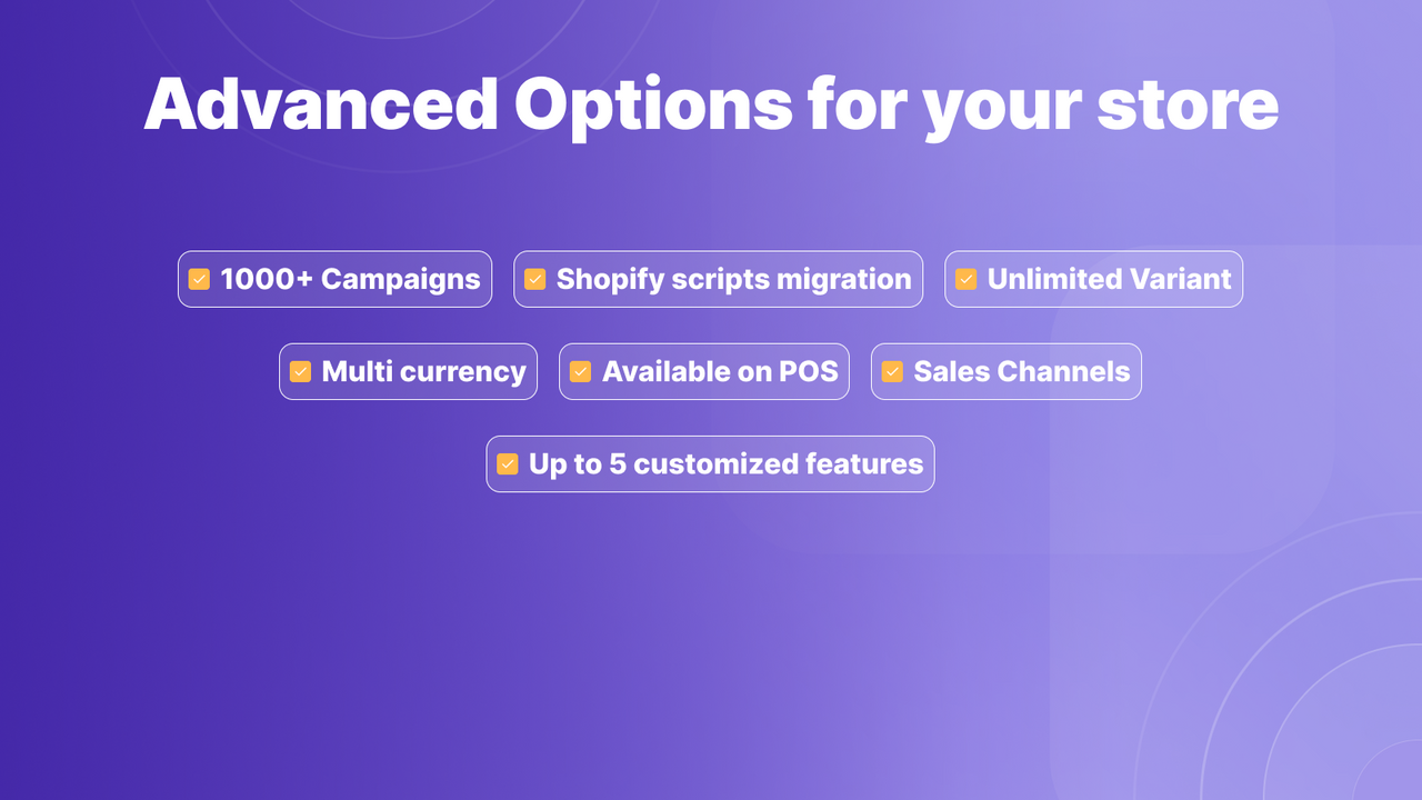 Multi-currency, POS, and sales channels support