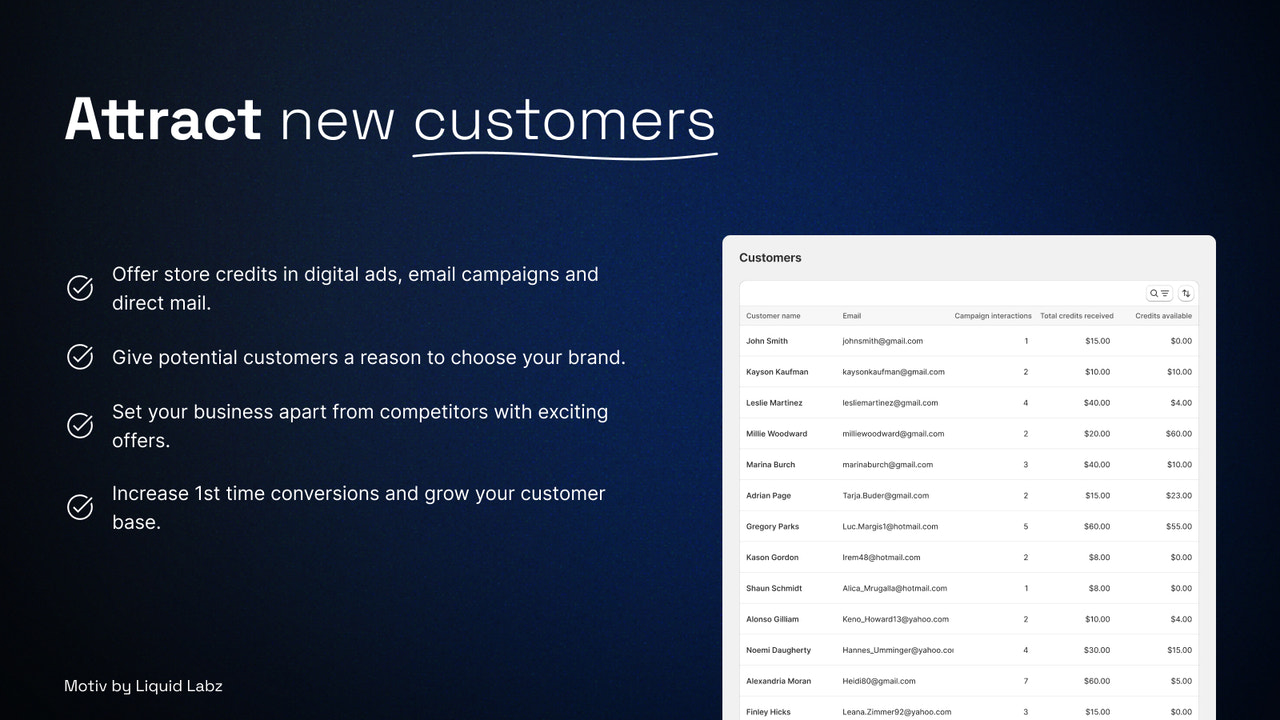 Attract new customers