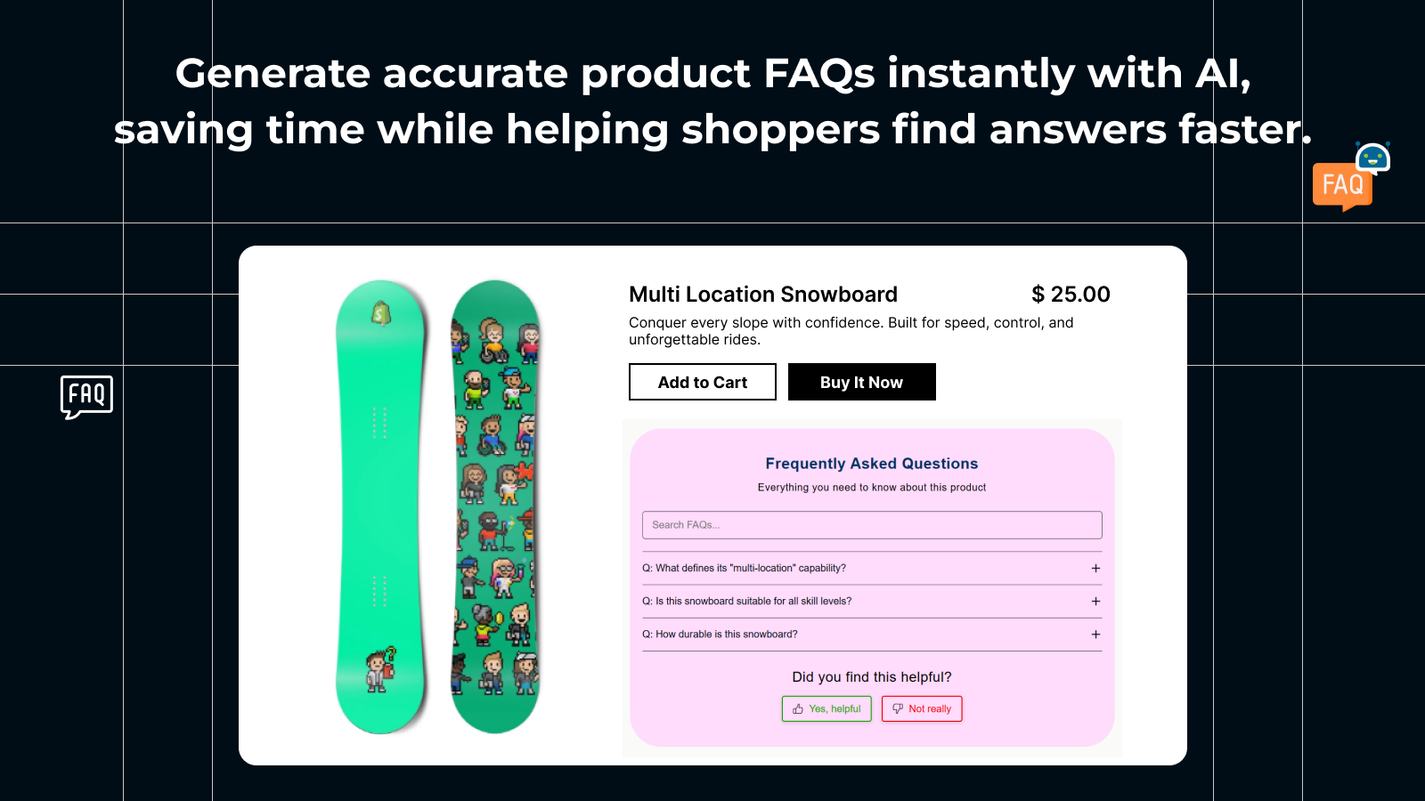Frontend FAQ widget