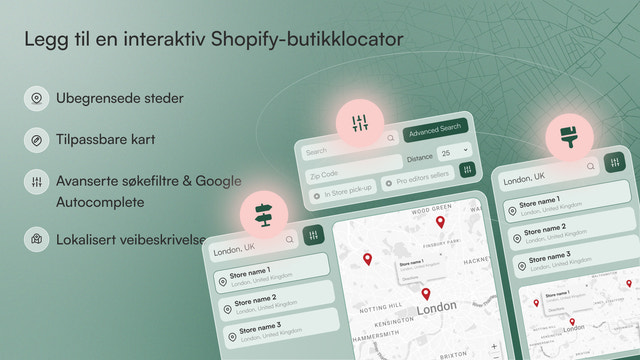 Legg til en lokator for å finne hvilken som helst Shopify-butikk