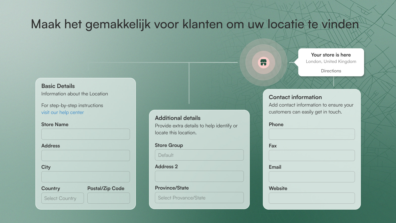 Maak het gemakkelijk voor uw klanten om uw locatie te vinden