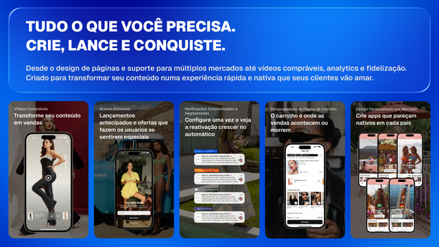 Mais funcionalidades que qualquer outro criador de apps mobile