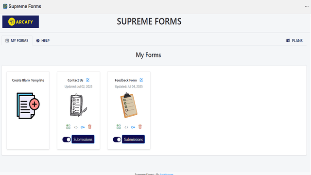 Form Listing