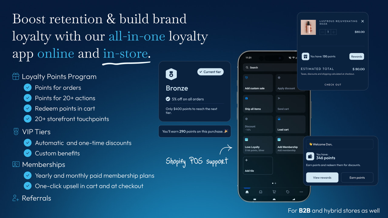 Drive retention with Love Loyalty Program, Rewards & memberships