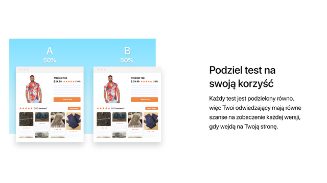 Elevate A/B Testing Dzieli Ruch