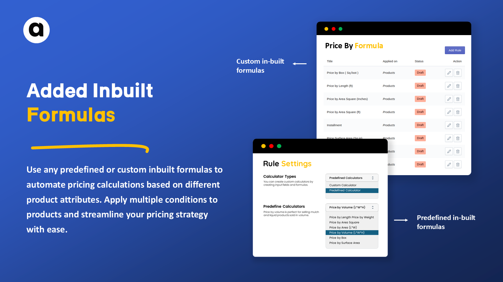 Shopify Inbuilt Price Formulas