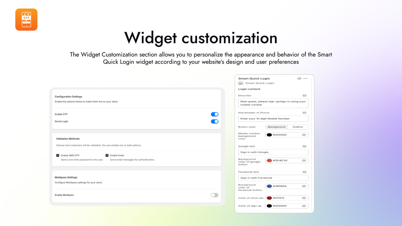 Widget Configuration