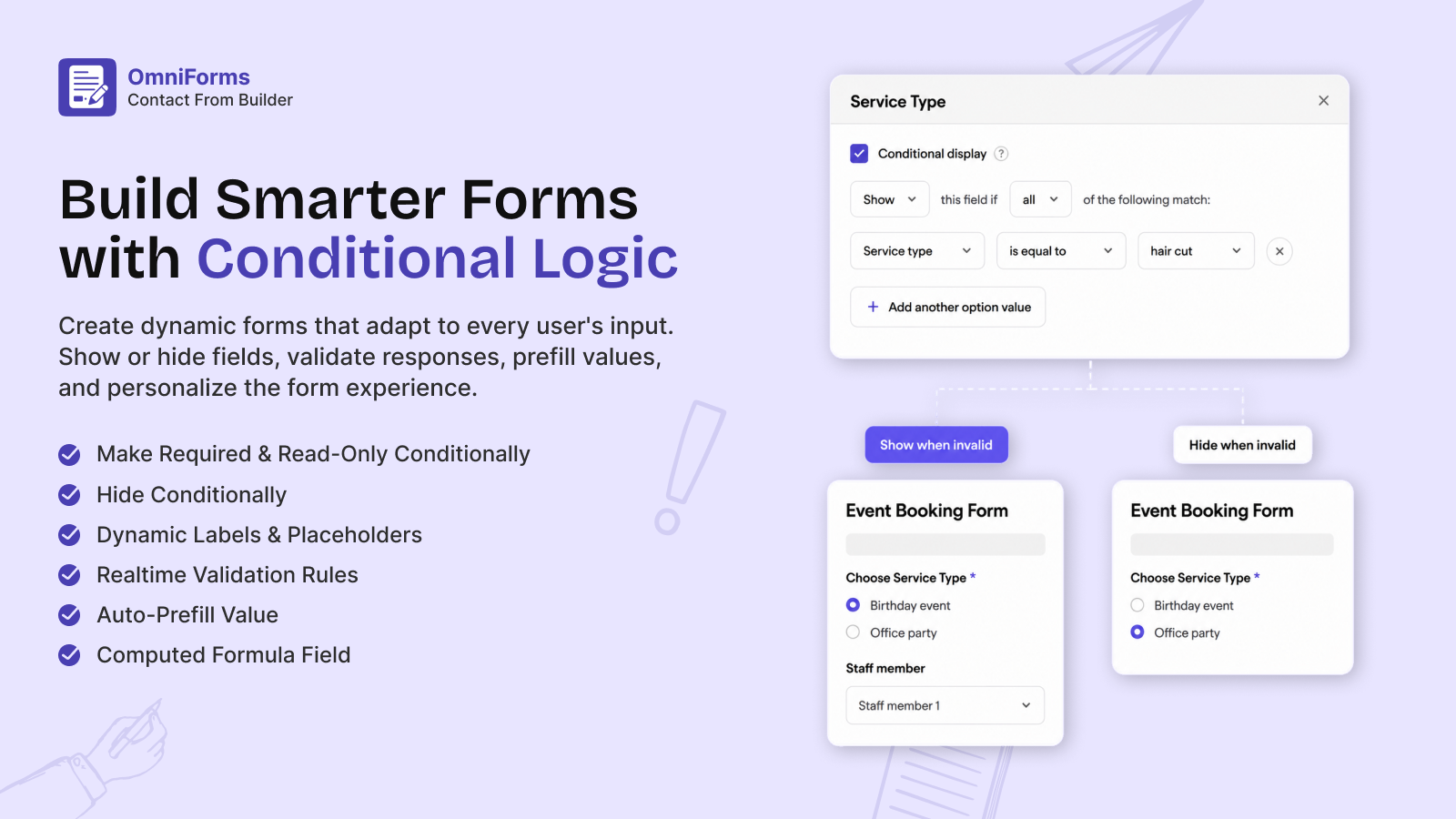 Build smarter forms with conditional logic