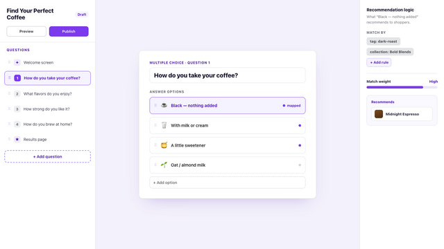 Drag-and-drop builder