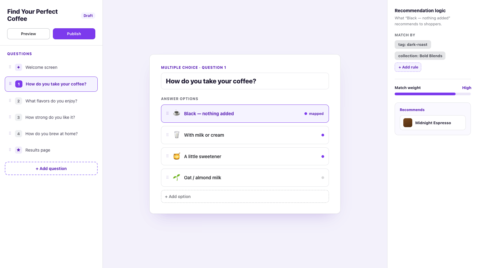 Drag-and-drop builder