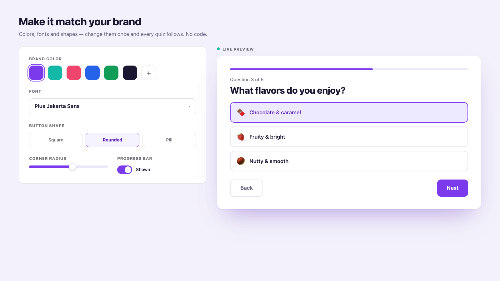 Match your brand
