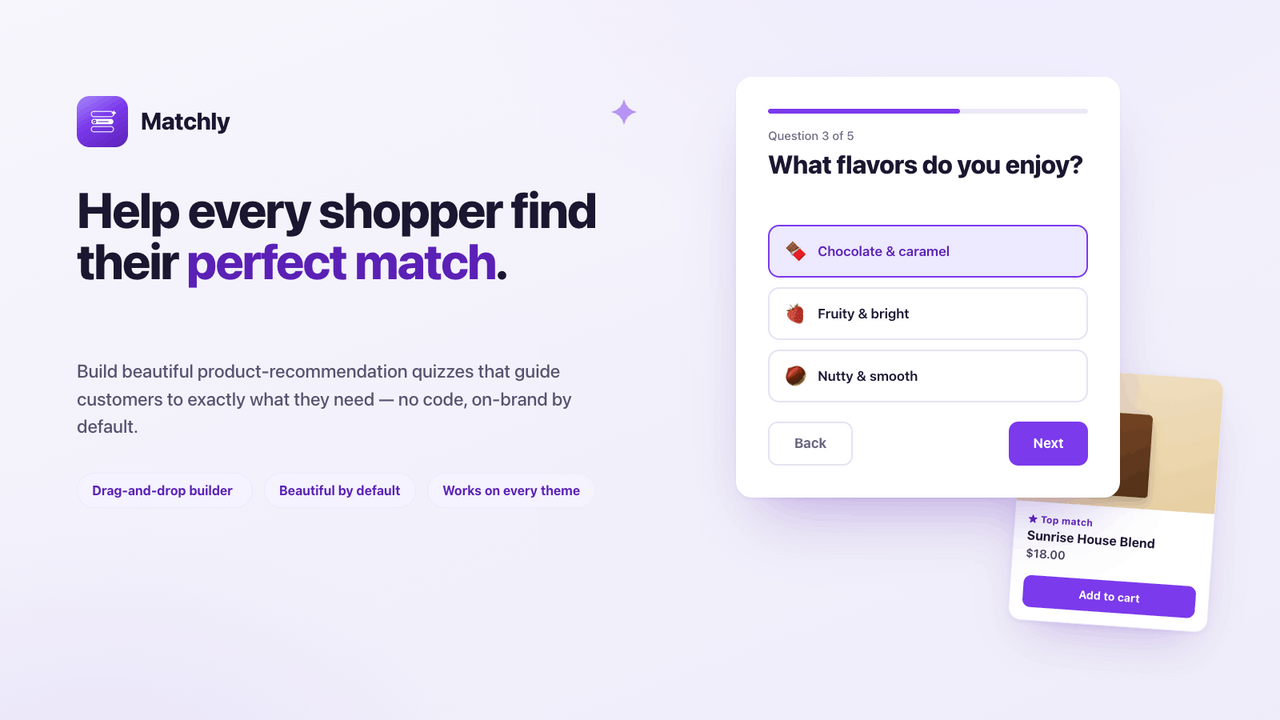 Matchly - Quiz & Forms Builder