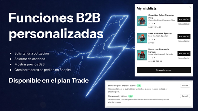 Funciones B2B presonalizadas