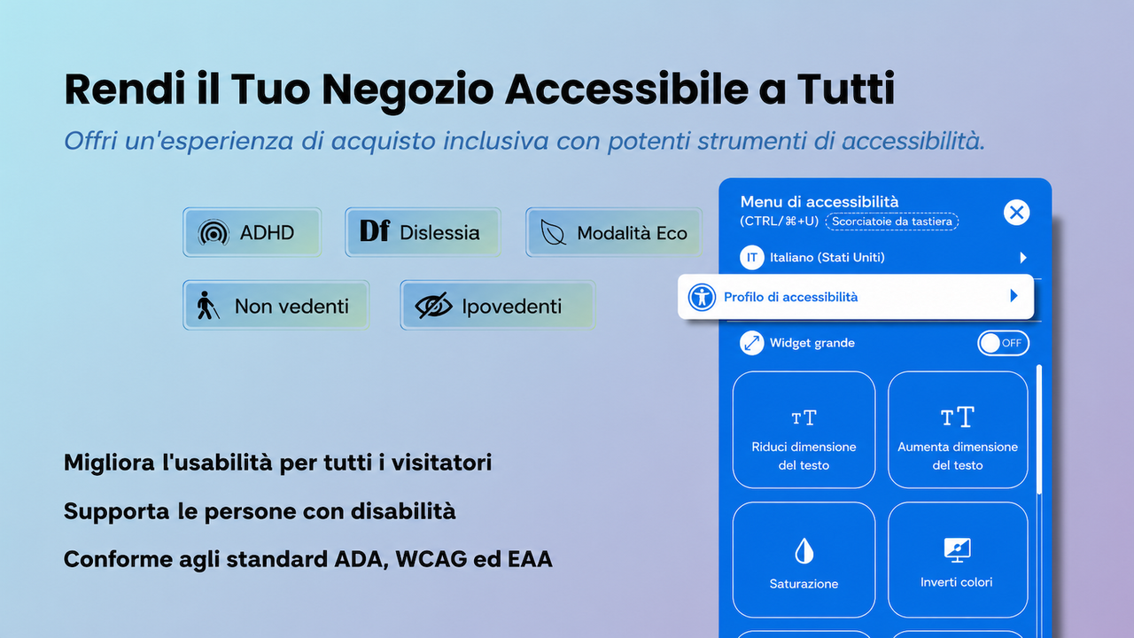 Rendi il tuo negozio accessibile a tutti