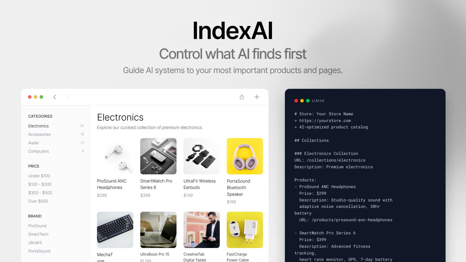 Control what AI and ChatGPT find first