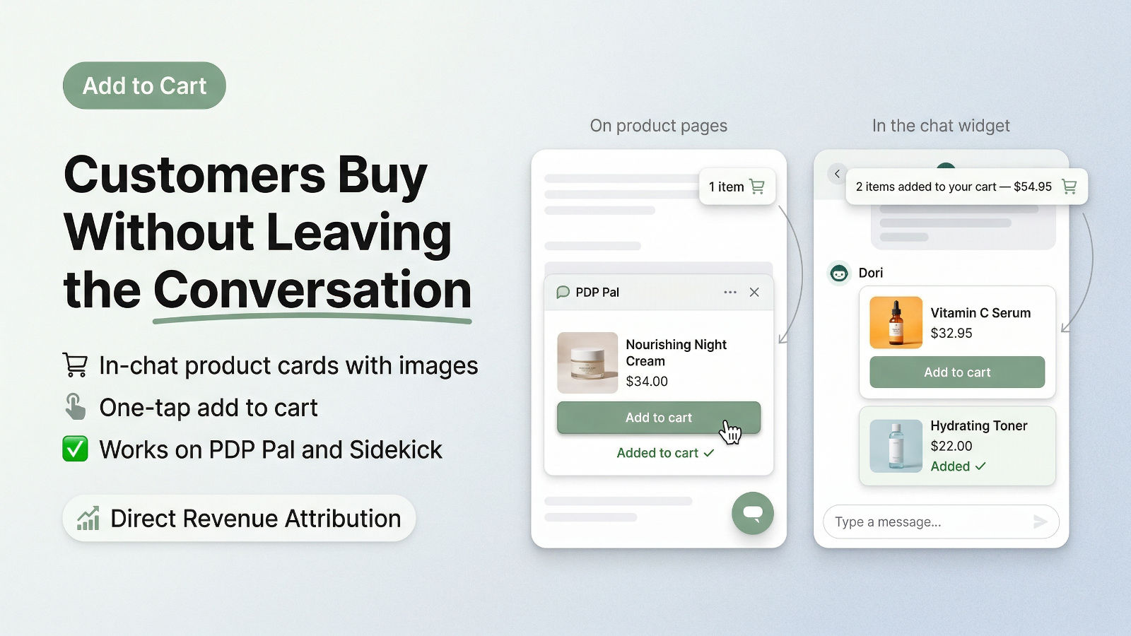 AI chatbot answering product questions on Shopify product page